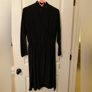 Black 100% Silk Dress